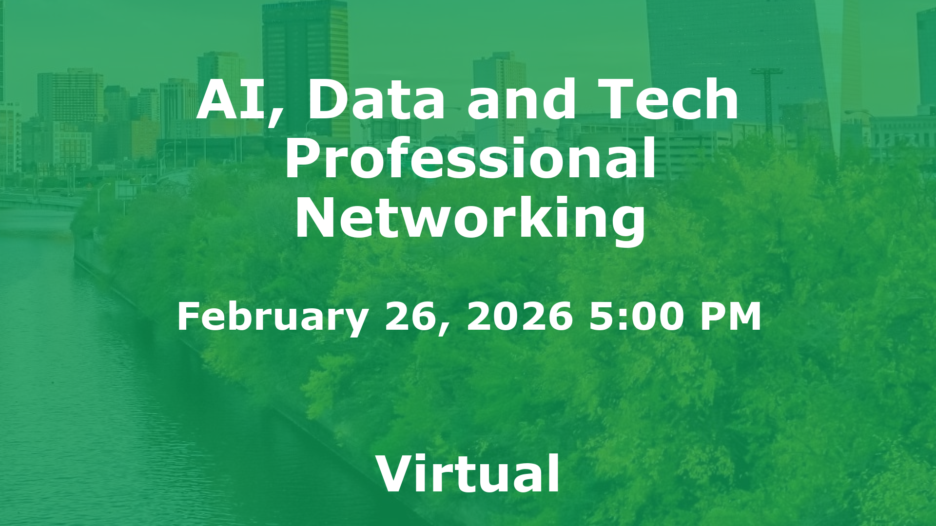 AI, Data and Tech Professional Networking event image